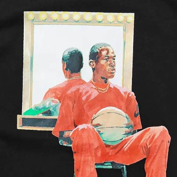 Nike Air Jordan Flight Artist Series By Jacob Rochester Black T-Shirt  Size XL. - Picture 5 of 13